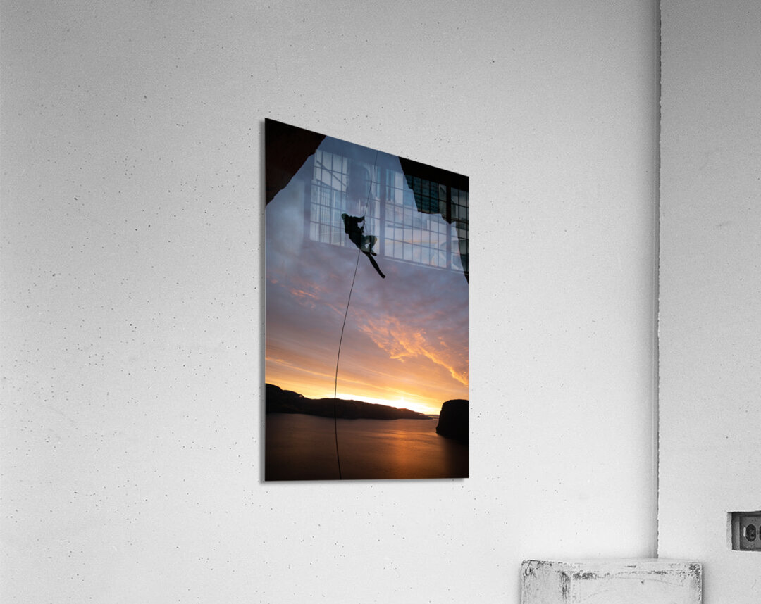 Sunrise on the fjord  Acrylic Print 