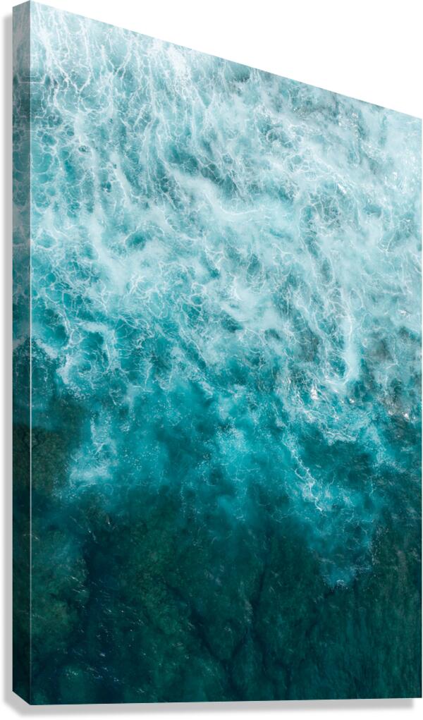 Tropical water in Reunion Island Canvas Print