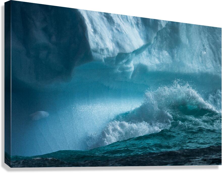 Water and ice  Canvas Print