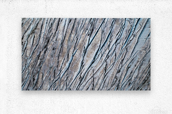 Texture of ice  Metal print
