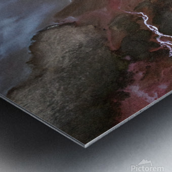 Glacial water Metal print