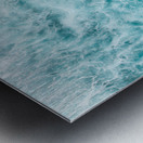 Tropical water in Reunion Island Impression metal