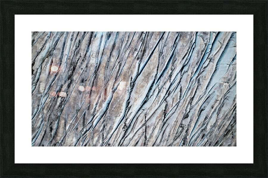 Texture of ice  Framed Print Print