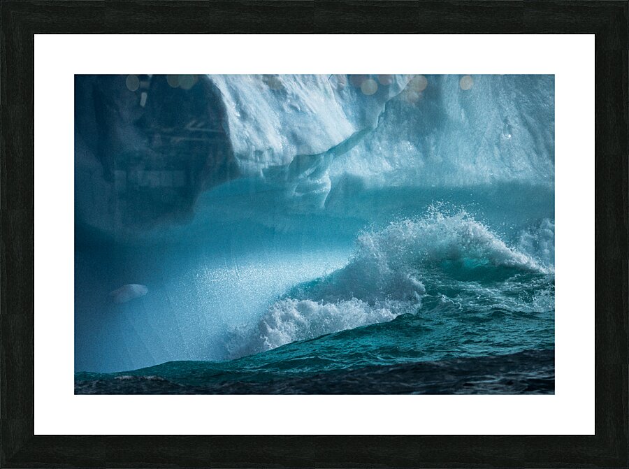 Water and ice  Framed Print Print