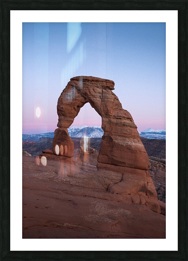 Window on mountains Frame print