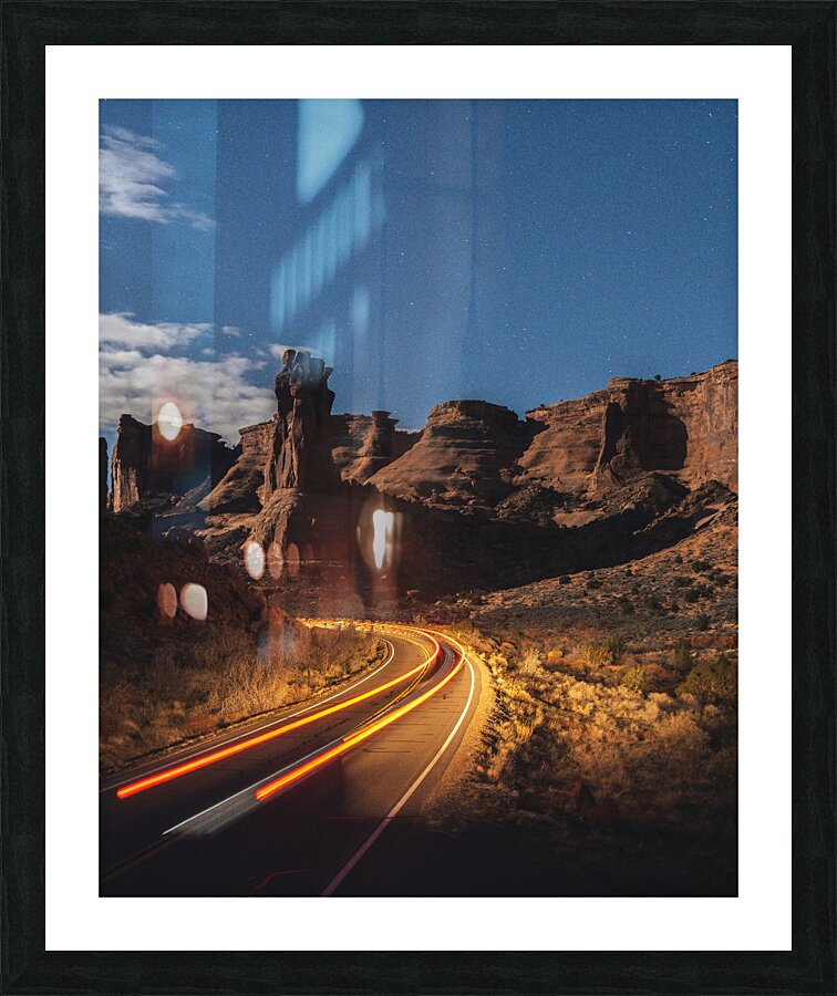 Light in the desert Picture Frame print