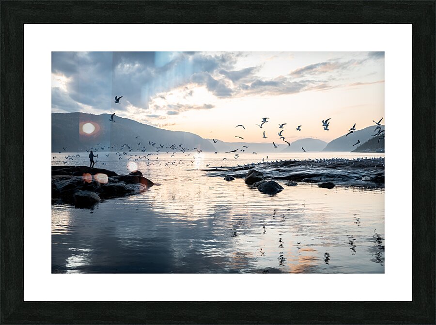 Guardian of the fjord Picture Frame print