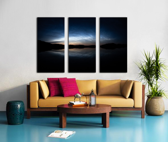 Night time in the Arctic Split Canvas print