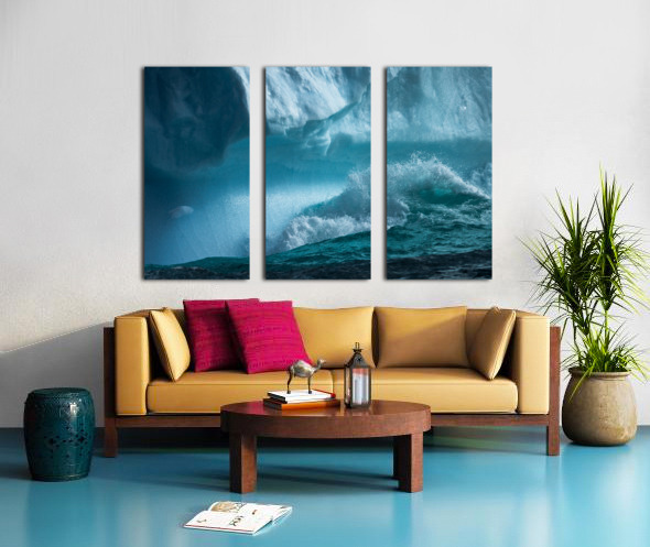 Water and ice Split Canvas print