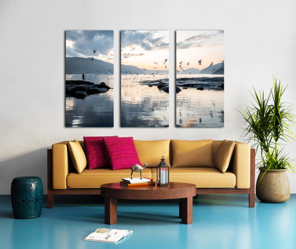 Guardian of the fjord Split Canvas print