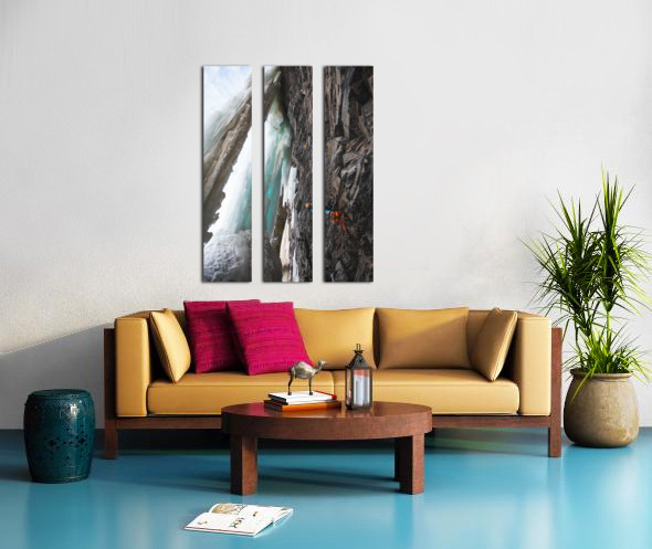 Going for the ice Split Canvas print