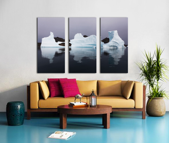 Ice Cathedral Split Canvas print