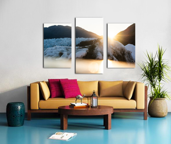 Sunset on the Inlandsis Canvas print