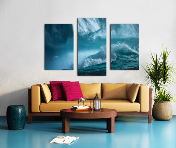 Water and ice Canvas print