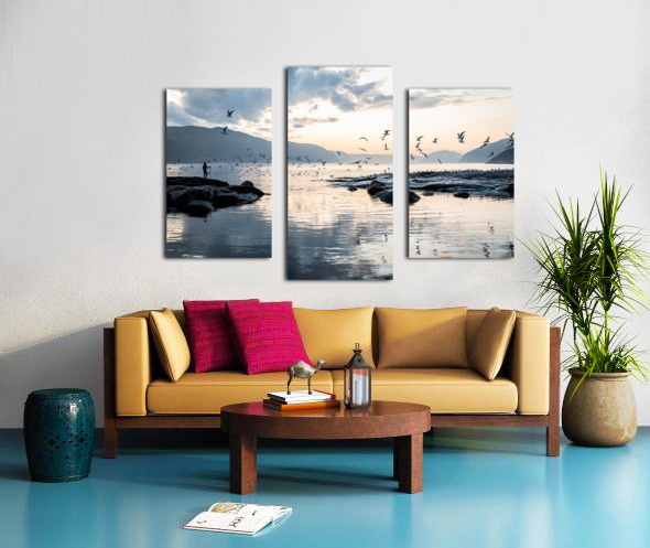 Guardian of the fjord Canvas print