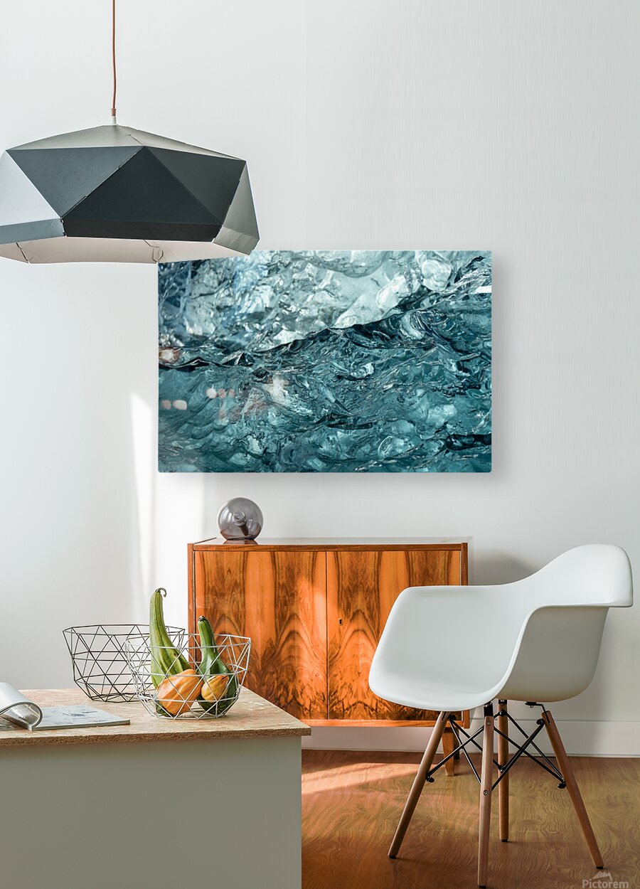 Blue Ice  HD Metal print with Floating Frame on Back