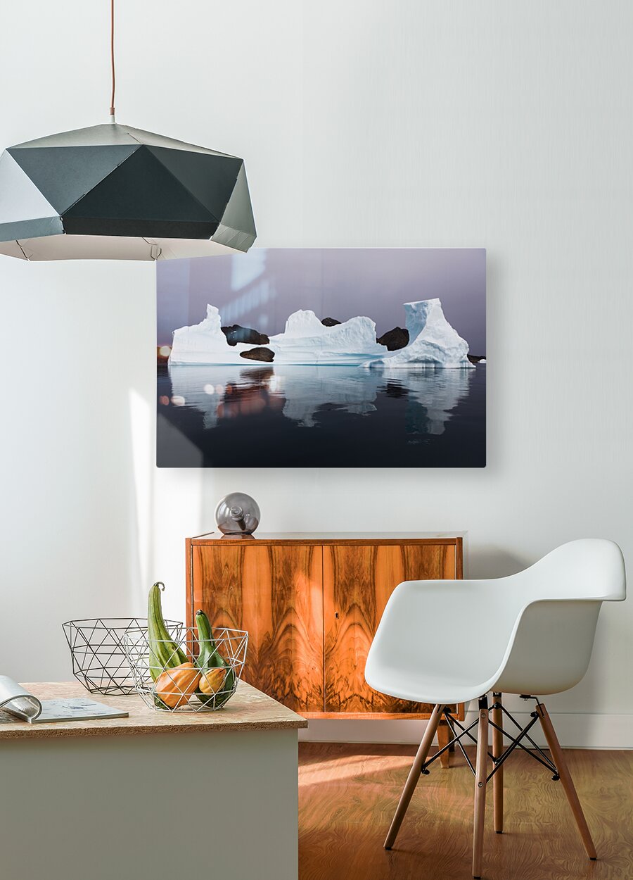 Ice Cathedral  HD Metal print with Floating Frame on Back