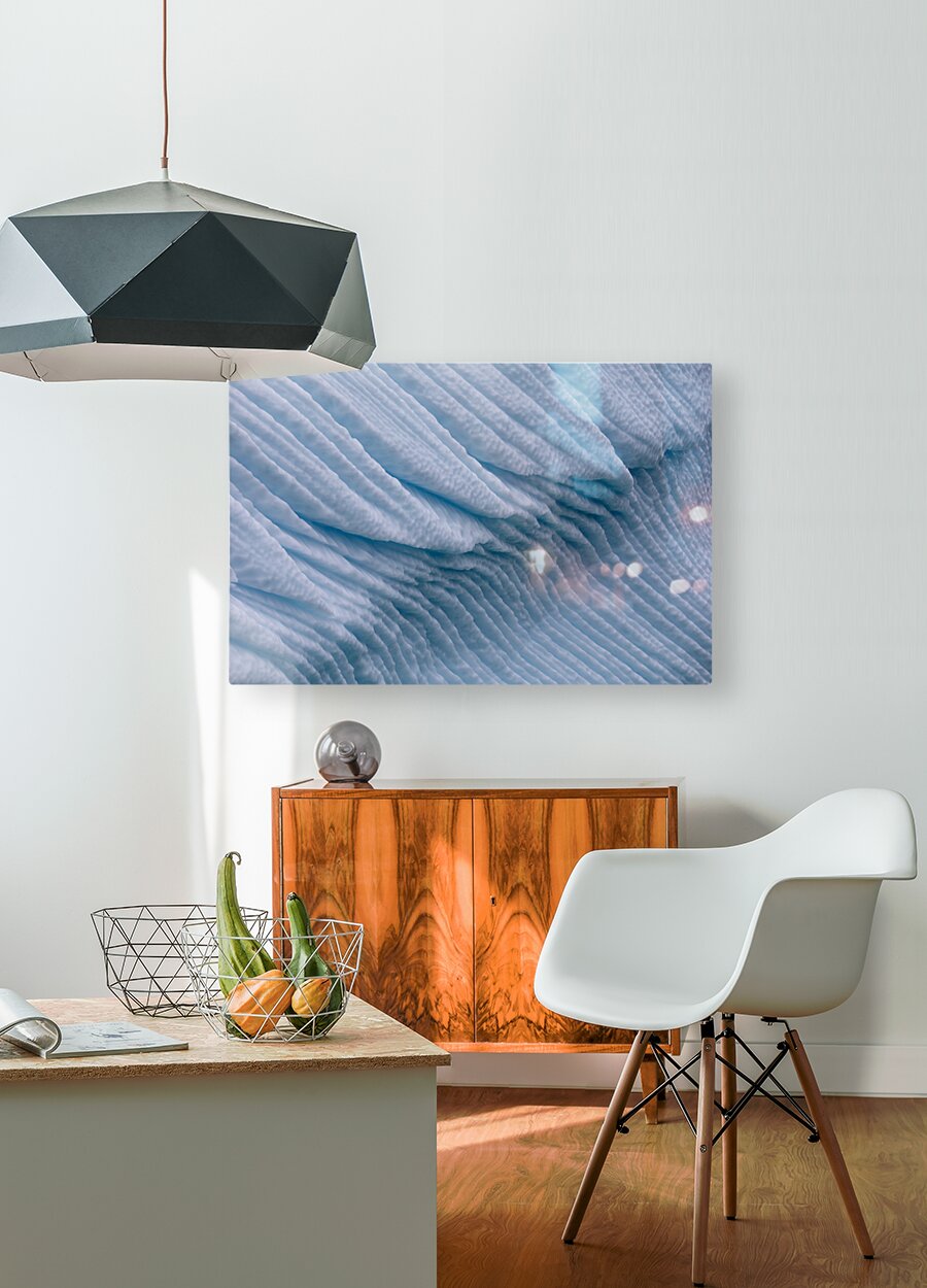 Wave  HD Metal print with Floating Frame on Back