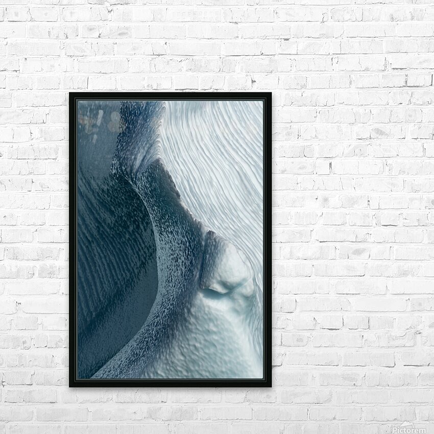 Ice curve HD Sublimation Metal print with Decorating Float Frame (BOX)