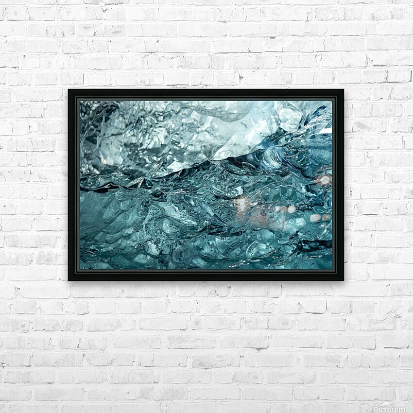 Blue Ice HD Sublimation Metal print with Decorating Float Frame (BOX)