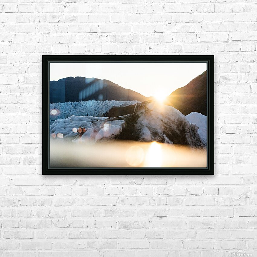 Sunset on the Inlandsis HD Sublimation Metal print with Decorating Float Frame (BOX)