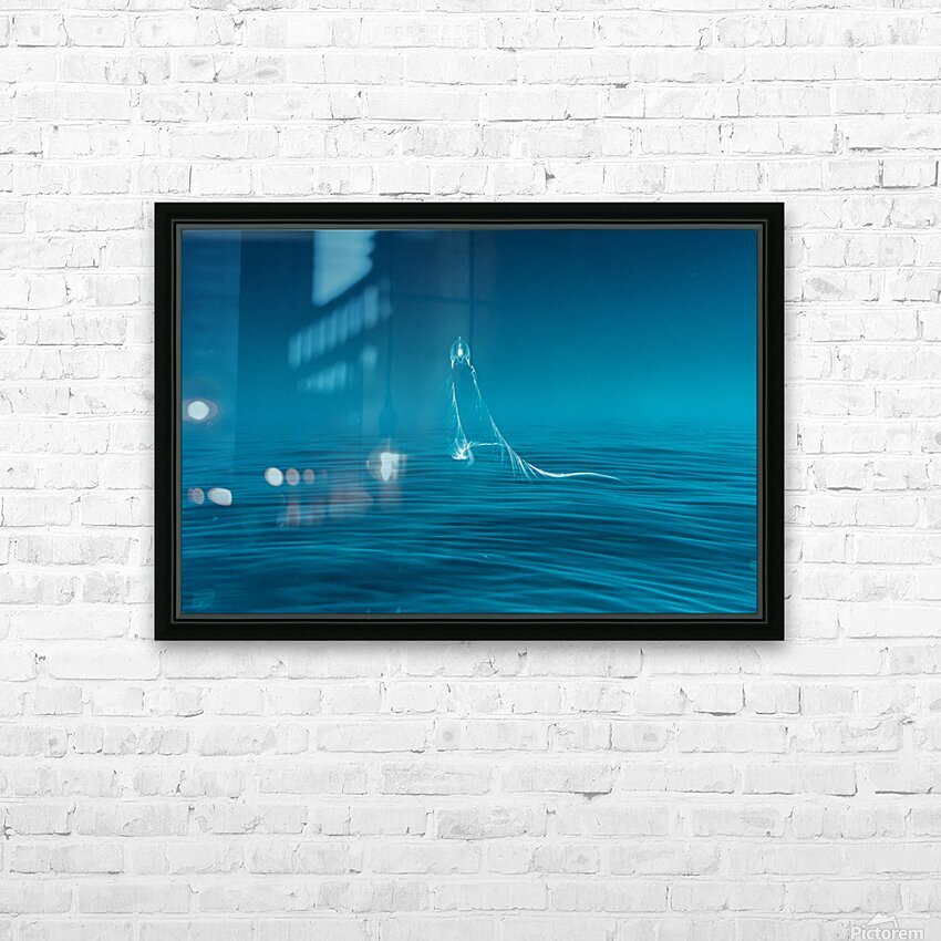 Dancing on the water HD Sublimation Metal print with Decorating Float Frame (BOX)