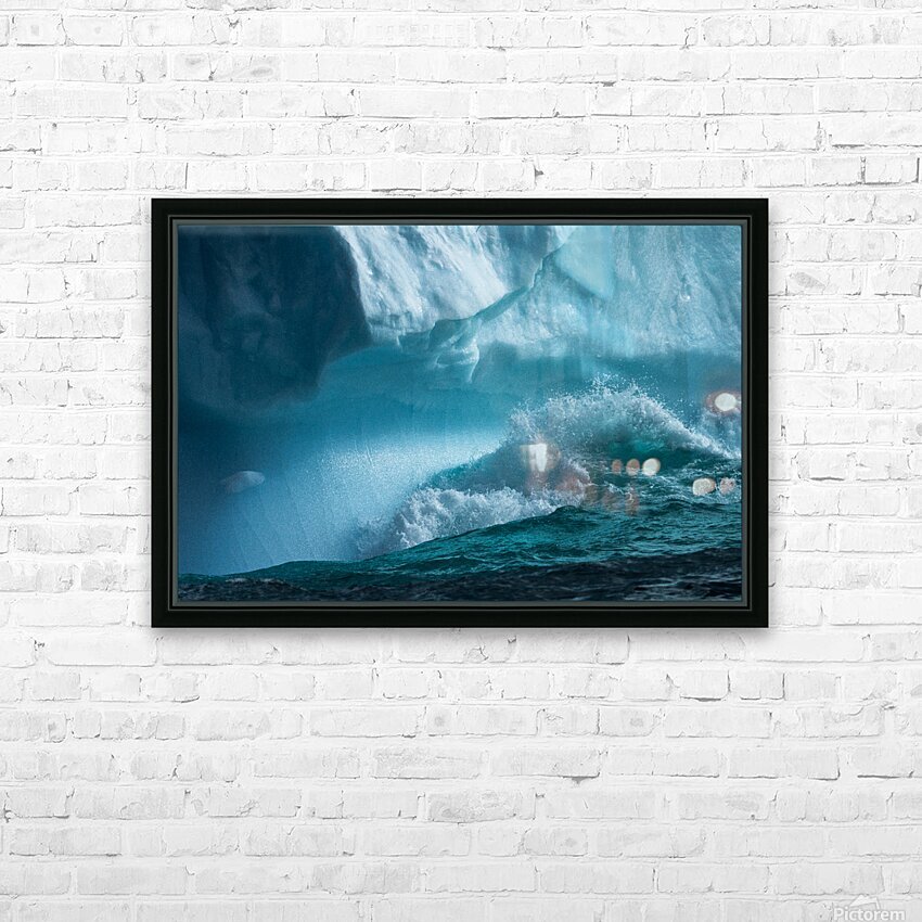 Water and ice HD Sublimation Metal print with Decorating Float Frame (BOX)
