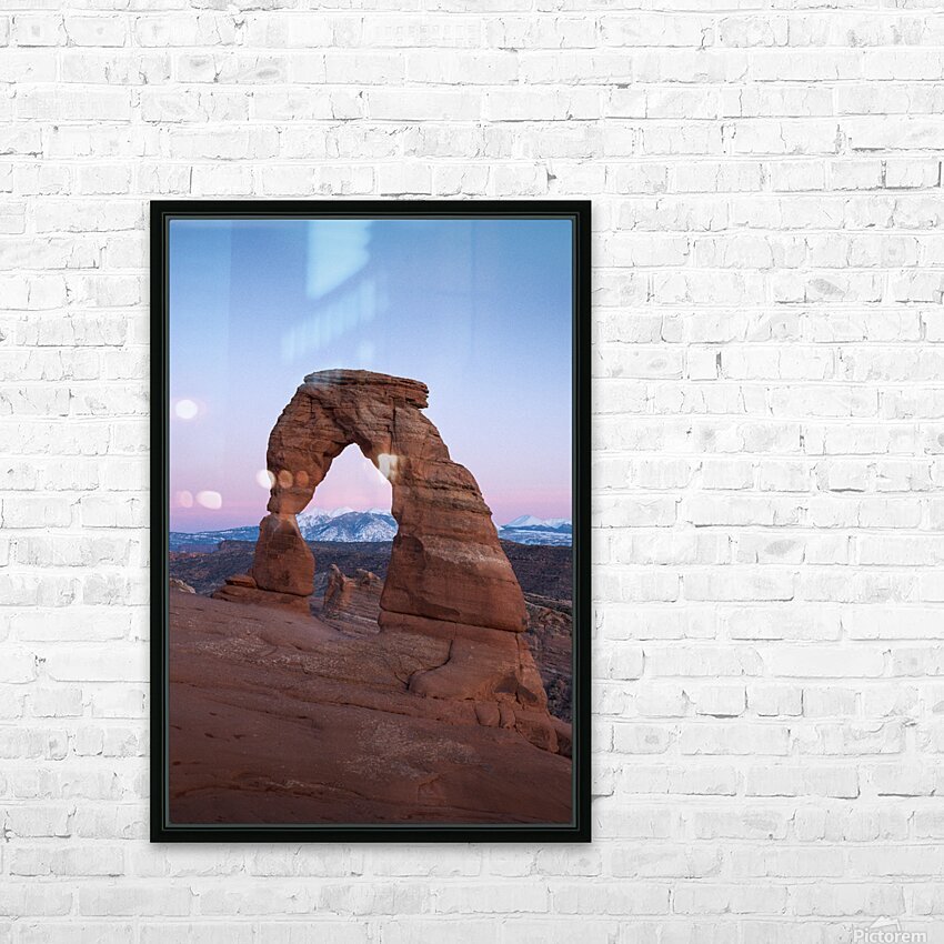Window on mountains HD Sublimation Metal print with Decorating Float Frame (BOX)