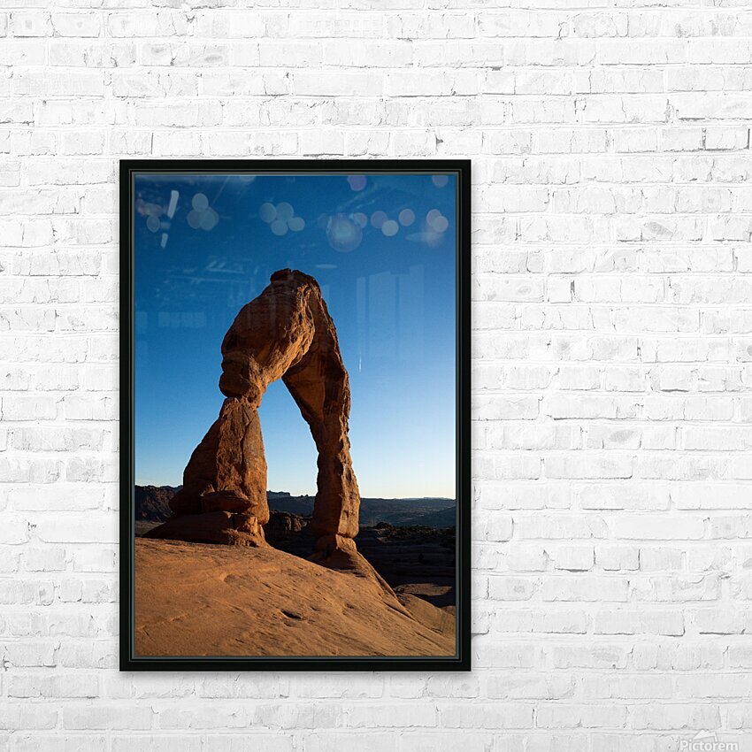 Delicate Arch HD Sublimation Metal print with Decorating Float Frame (BOX)