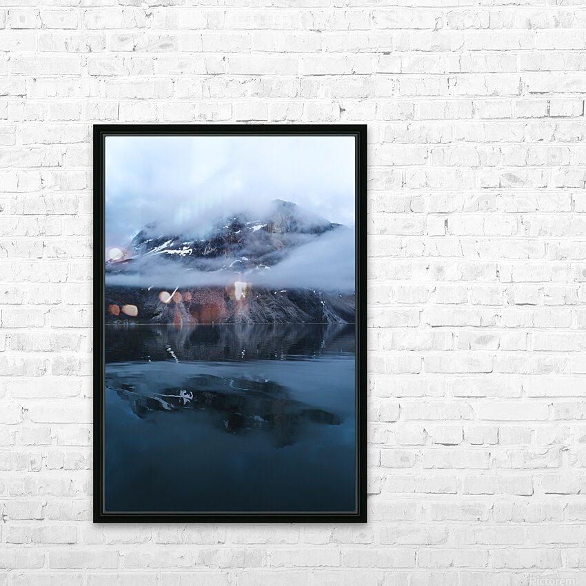 Moody mountain HD Sublimation Metal print with Decorating Float Frame (BOX)