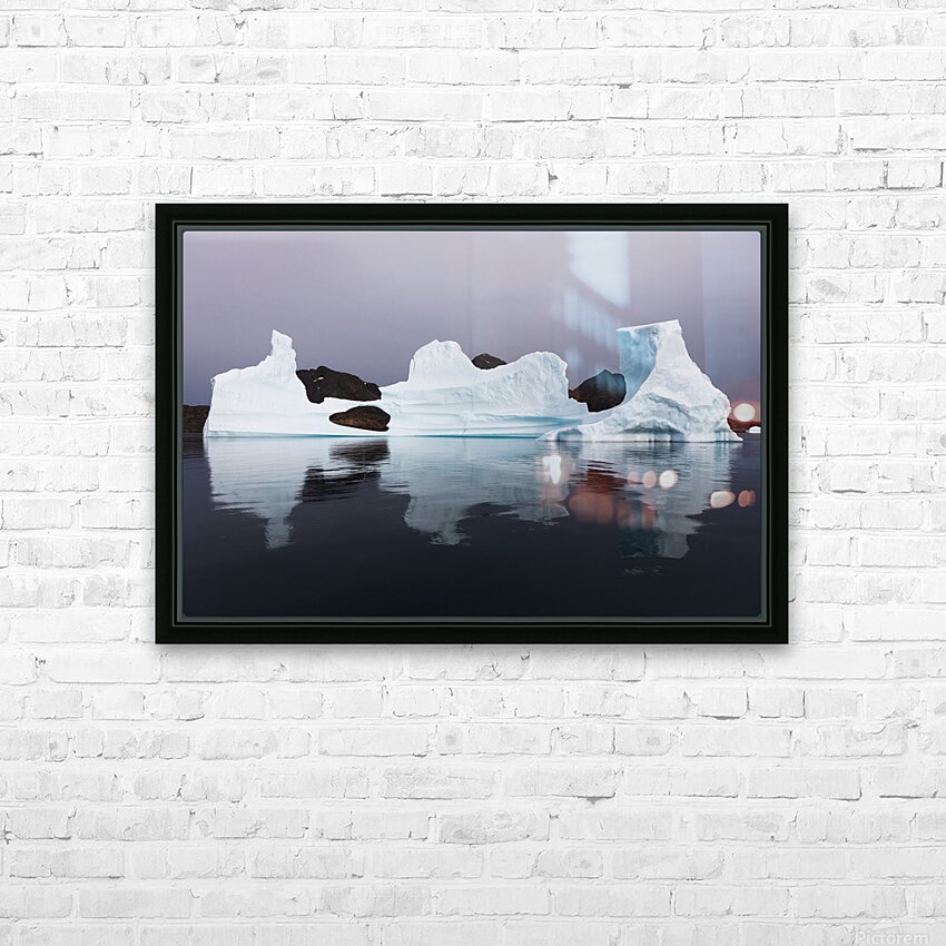 Ice Cathedral HD Sublimation Metal print with Decorating Float Frame (BOX)